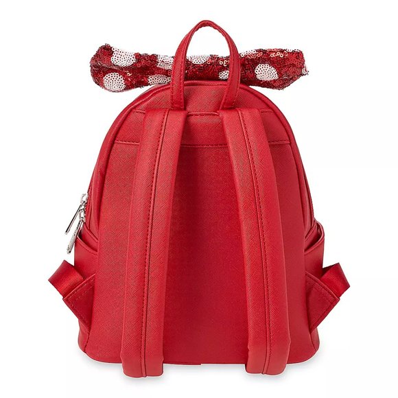 Minnie Mouse Backpack Red Sequined Bow Disney & Loungefly SEALED PACKAGE main image 6